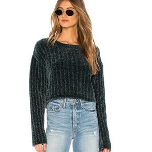 Lovers + Friends plush crop sweater